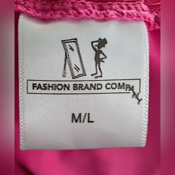 Fashion Brand Company Pink Velvet Bikini Bottoms Size M/L - Picture 4 of 4